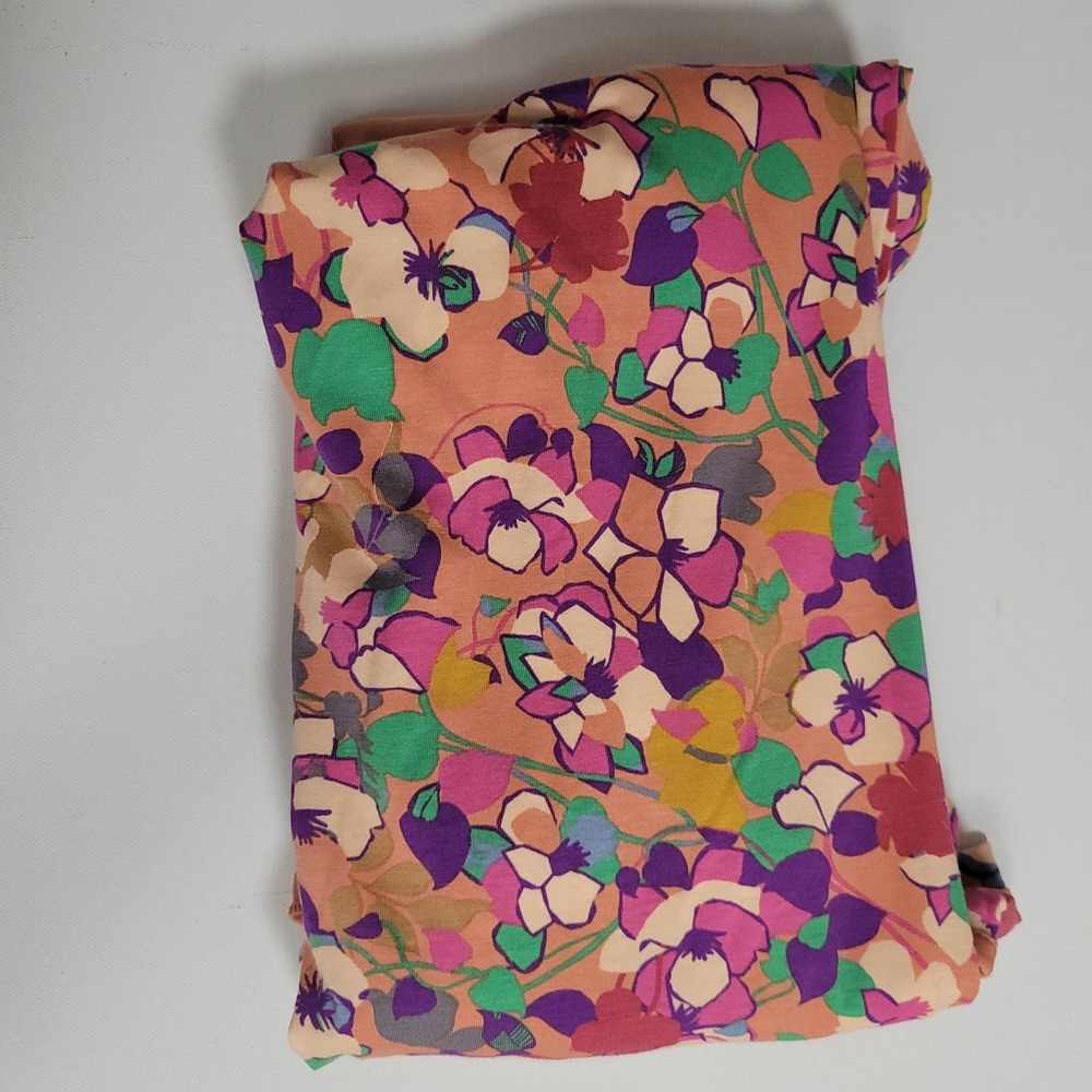 LOGO Lori Goldstein Floral Asymmetric Dress 1XP Midi Sleeveless Lace Cottagecore - Picture 7 of 8